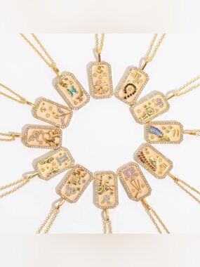 Zodiac 14k Gold Plated Necklace NWOT